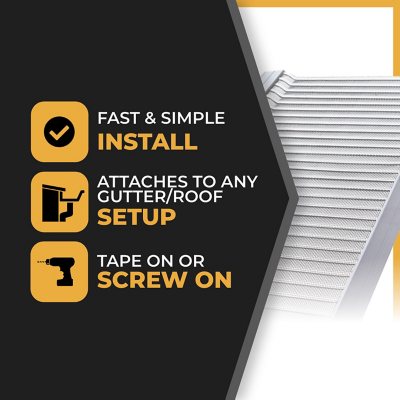 Total Gutter Guard Stainless Steel Micro-Mesh Gutter Guard Kit, 6" or 7"