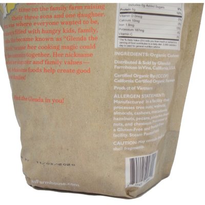 Glenda's Farmhouse Organic Almonds, 27 oz.