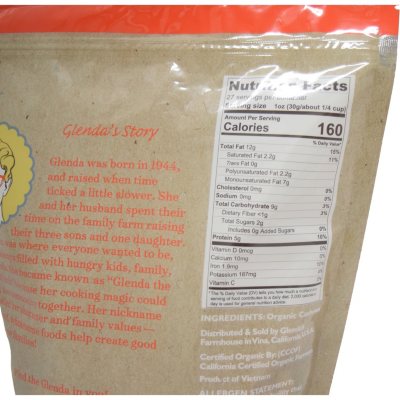 Glenda's Farmhouse Organic Almonds, 27 oz.