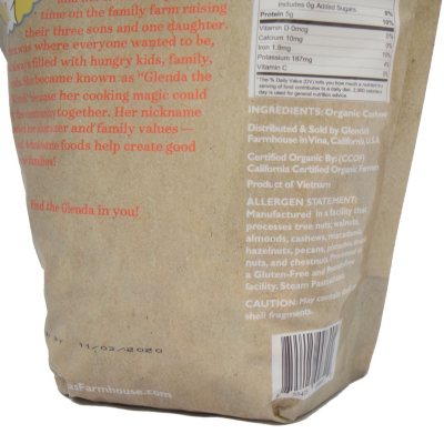 Glenda's Farmhouse Organic Almonds, 27 oz.
