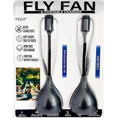 Fly Fan 2- Pack with Built-In Power Bank