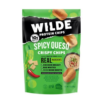 WILDE Protein Chips Spicy Queso, 7 oz.
