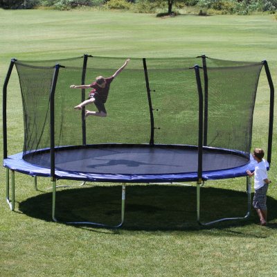 Skywalker Trampolines 17' Oval Trampoline and Enclosure