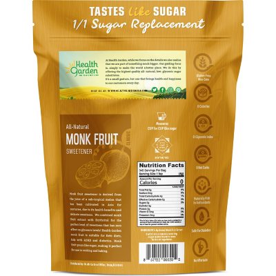 Health Garden Monk Fruit Sweetener, 3 lb.