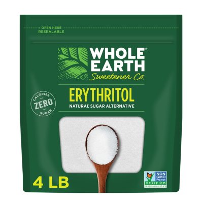 WHOLE EARTH 100% Erythritol Zero Calorie Sweetener (4 lbs.)