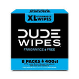 DUDE WIPES XL Flushable Wipes, Fragrance Free, 8 ct., 400 wipes