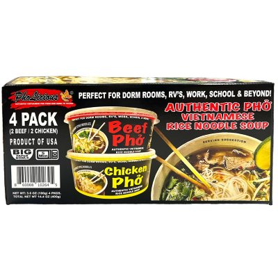 PhoLicious Authentische vietnamesische Reisnudelsuppe Pho, 4er-Multipack
