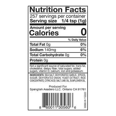 Spanglish Asadero Surf & Turf Seasoning 9.1 oz.