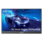 Arzopa 16.1" FHD IPS Display, 144Hz, Portable Gaming Monitor