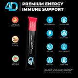 4D Clean Energy Premium Dietary Supplement, Tropical Fruit Punch, 25 ct.