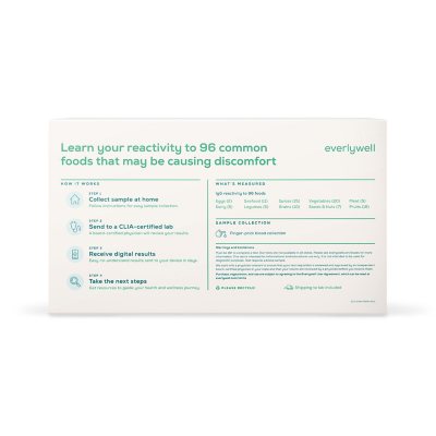 Everlywell Food Sensitivity At Home Test, 96 Different Foods