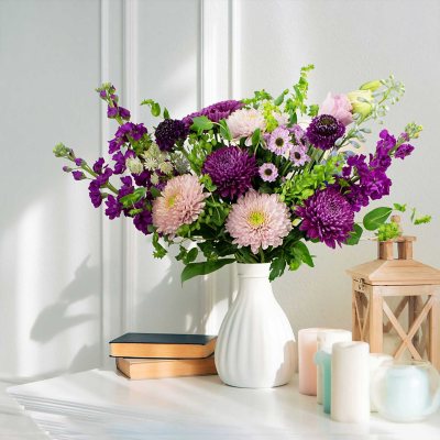 Member's Mark Farm Fresh Summer Flowers Bouquet, Choose color and stem count