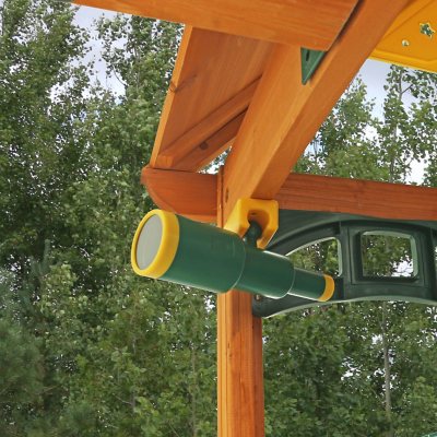 KidKraft Paramount Wooden Swing Set with Two Clubhouses