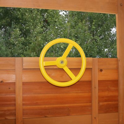 KidKraft Paramount Wooden Swing Set with Two Clubhouses