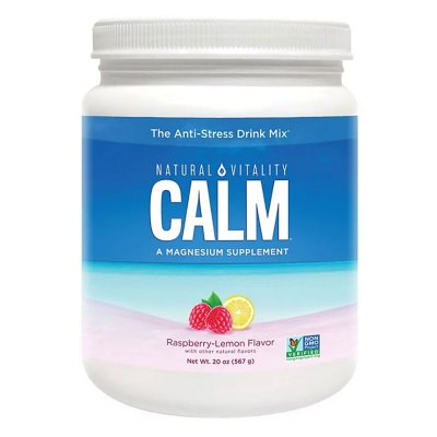 Natural Vitality Calm The Anti-Stress Dietary Supplement Powder, Raspberry Lemon 20 oz.