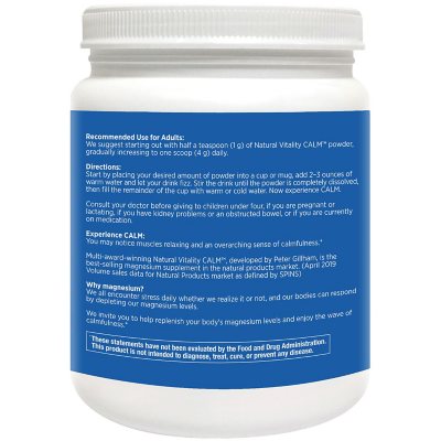 Natural Vitality Calm The Anti-Stress Dietary Supplement Powder, Raspberry Lemon 20 oz.