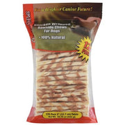 Canine Chews Chicken-Wrapped Rawhide Chews for Dogs, 125 ct.