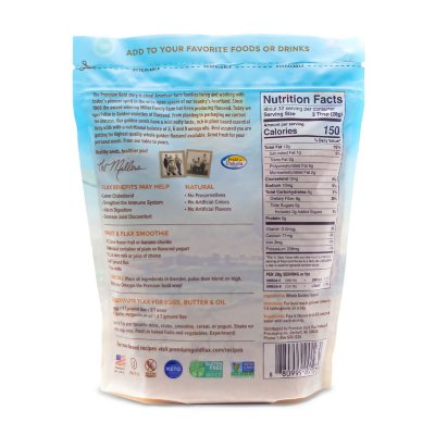 Premium Gold Whole Flaxseed 96 oz.