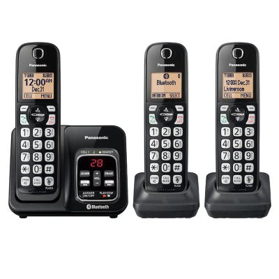 Panasonic KX-TG833SK Bluetooth Link2Cell 3 Handset Cordless Phone