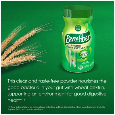 Benefiber Daily Prebiotic Fiber Supplement Powder, Unflavored, 28.9 oz.