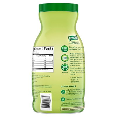Benefiber Daily Prebiotic Fiber Supplement Powder, Unflavored, 28.9 oz.