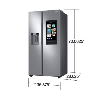 Samsung 22 cu. ft. Counter Depth Side By Side Refrigerator w/ Touch Screen Family Hub