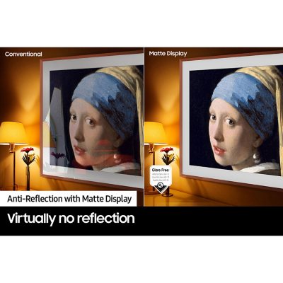 SAMSUNG 55" Class The Frame QLED 4K Smart TV w/ Quantum HDR - QN55LS03BDFXZA