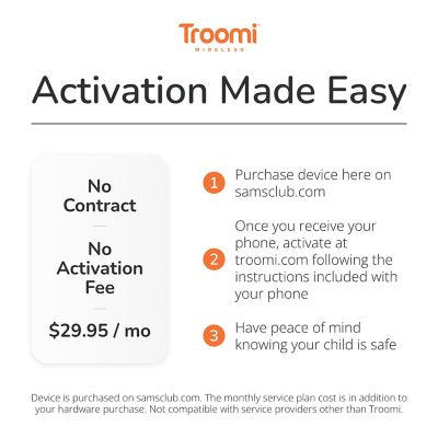 Troomi Wireless KidSmart OS Samsung A14 5G 64GB, No-Contract Smartphone