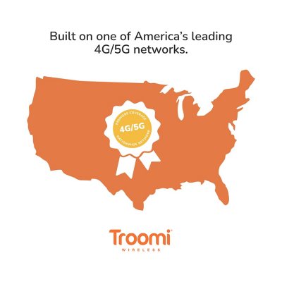 Troomi Wireless KidSmart OS Samsung A14 5G 64GB, No-Contract Smartphone