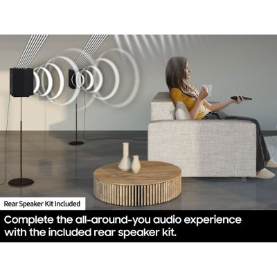 SAMSUNG 5.1 Channel Sound Bar w/ wireless Subwoofer, Q-Symphony & Dolby ATMOS Audio - HW-Q65C/ZA