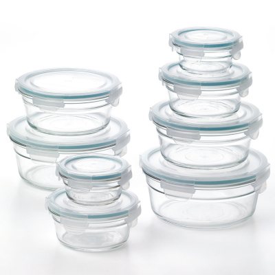 Member's Mark 16-Piece Round Shape Glass Food Storage Set by Glasslock