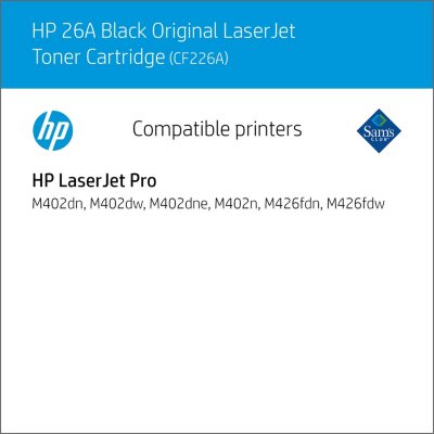 HP 26A, CF226A Original Toner Cartridge, Black