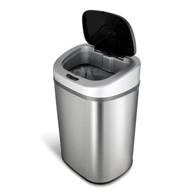 Nine Stars Sensor Trash Can, Stainless Steel 21.1 gal