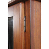 8-Gun Fully Locked Cabinet With Solid Wood Finish