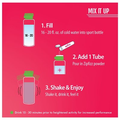 Zipfizz Energy Drink Mix, Pink Grapefruit (20 ct.)