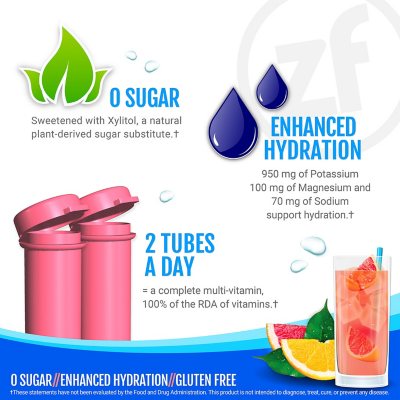 Zipfizz Energy Drink Mix, Pink Grapefruit (20 ct.)