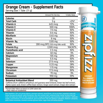 Zipfizz Energy Drink Mix, Orange Cream 20 ct.