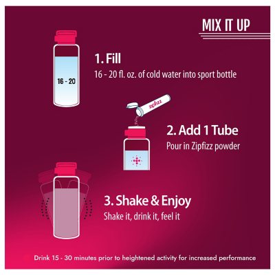 Zipfizz Energy Drink Mix, Black Cherry 20 ct.