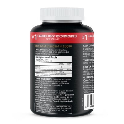 Qunol Ultra CoQ10 Softgels, 100 mg 150 ct.