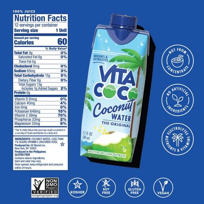 Vita Coco Coconut Water 11.1 fl. oz., 18 pk.