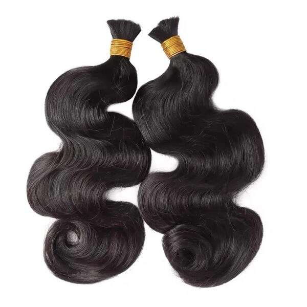 Body Wave Natural Black Bulk Hair 100% Unprocessed Human Hair