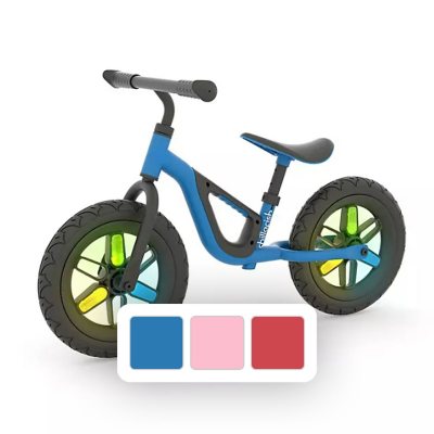 Chillafish Izzy Glow, 12" Kids Balance Bike, Choose Color