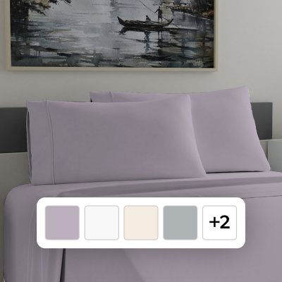 Organic Cotton Brushed Percale Cool & Breathable Pillowcases, Choose Size and Color