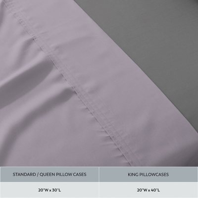 Organic Cotton Brushed Percale Cool & Breathable Pillowcases, Choose Size and Color