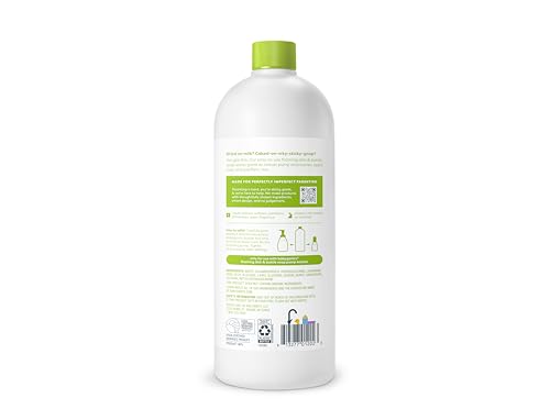 Babyganics Foaming Dish & Bottle Soap, Fragrance Free, Plant-Derived Cleaning Power, Removes Dried Milk, 32 Fl Oz (Pack of 2), Packaging May Vary