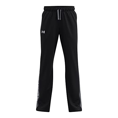 Under Armour Boys Brawler 2.0 Pants , Black (001)/White , Medium