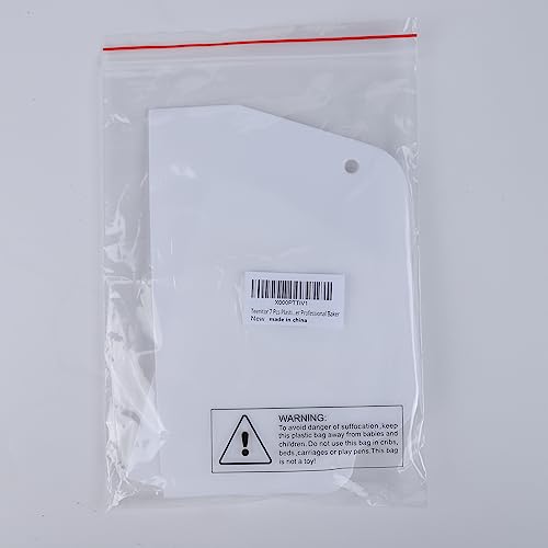 Teenitor Cake Scraper Cake Smoother, 7 Pcs Dough Scraper Bowl Scraper Cake Cutter Cake Spatula Bench Scraper Kitchen Plastic Scraper Tool Cake Decorating Kit