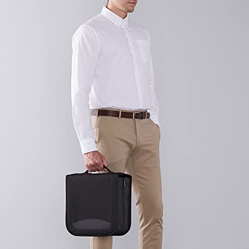 Amazon Basics Polyester CD/DVD Portable Storage Binder, 400-capacity, Black