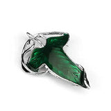 Alloy Elven Leaf Brooch Green Leaf Brooch Clasp Pin Elven Cloak Leaf Clasp Costume Accessory Movie Inspired Elven Green Leaf Pin Gift for King of The Elves Fans