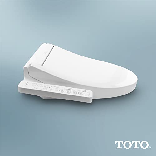 TOTO SW3074#01 WASHLET C2 Electronic Bidet Toilet Seat with PREMIST and EWATER+ Wand Cleaning, Elongated, Cotton White